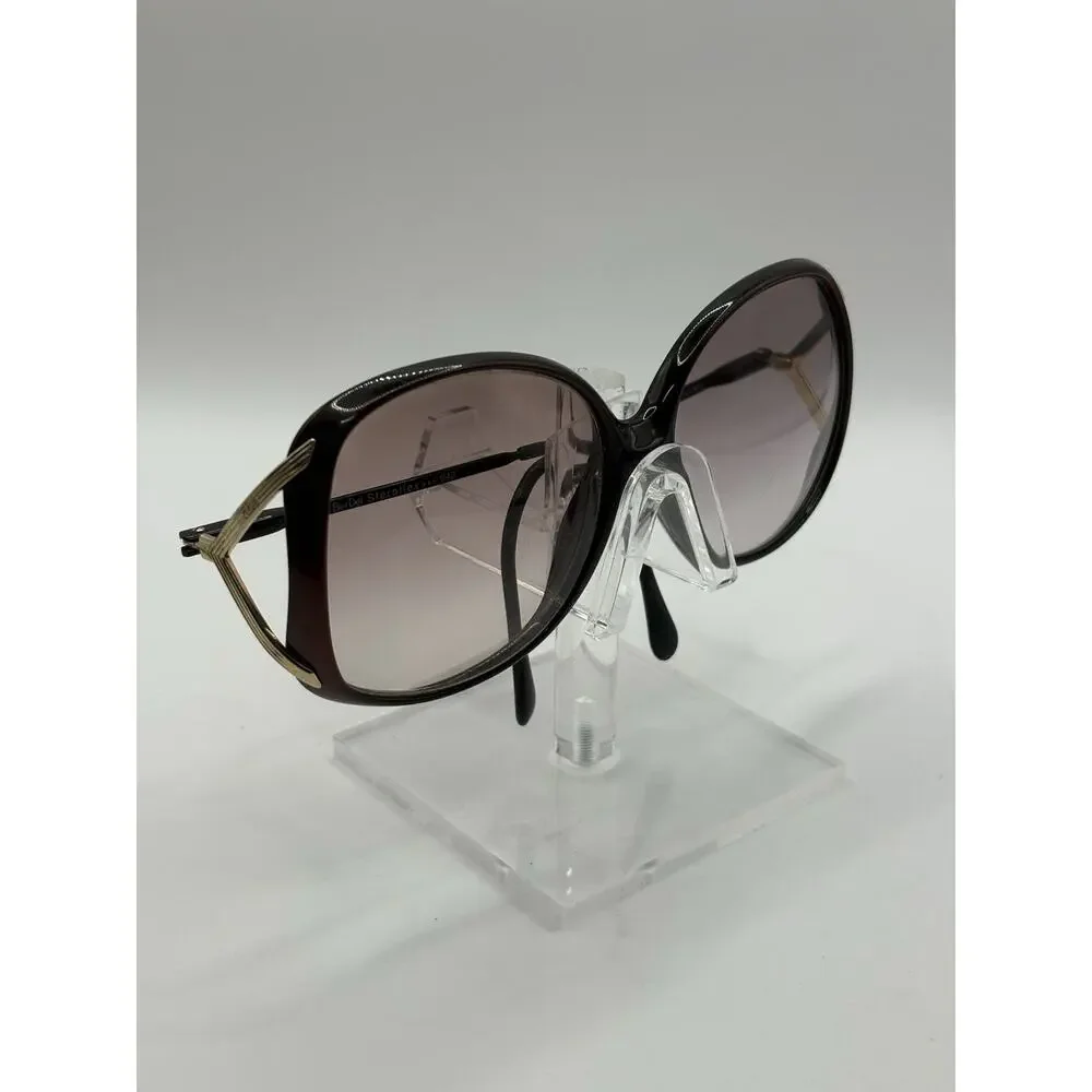 BerDel Oversized Sunglasses Black Gold Gradient Women Italy